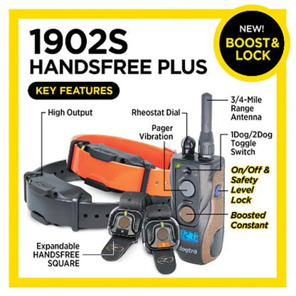 DOGTRA - 1902S Hands Free Plus Boost & Lock Remote Trainer in , durable for dogs