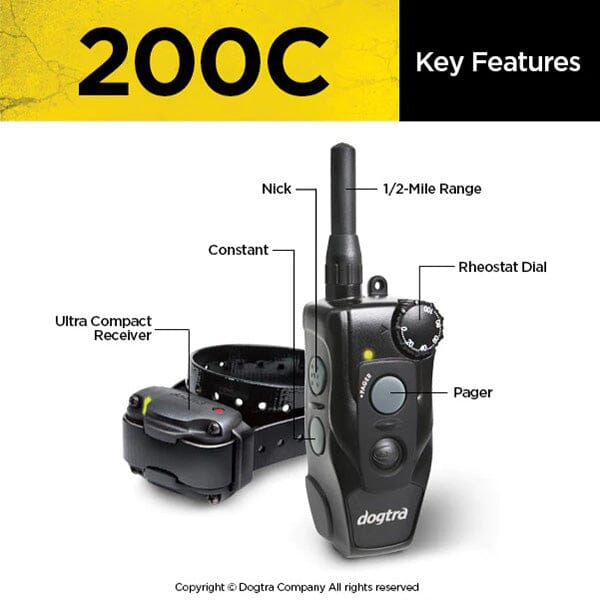 DOGTRA - 200C Intuitive Compact Remote Trainer in , durable for dogs