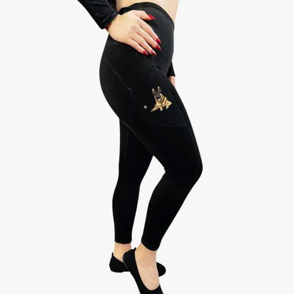 E&S - German Shepherd 25" High Rise Leggings in Small, durable for dogs