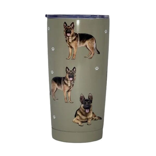 E&S - German Shepherd SERENGETI Tumbler 20oz in , durable tumbler for dogs