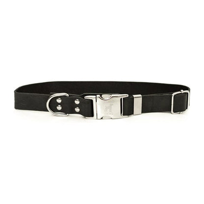 EURO DOG - Genuine Leather Modern Quick Release Dog Collar in Small, durable for dogs