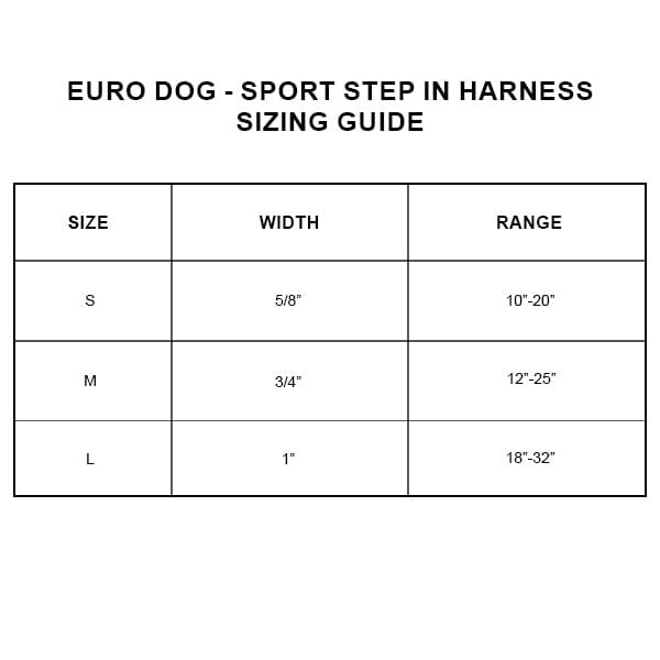 EURO DOG - Genuine Leather Sport Step In Harness in , durable Pet Collars & Harnesses for dogs