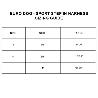 EURO DOG - Genuine Leather Sport Step In Harness in , durable Pet Collars & Harnesses for dogs