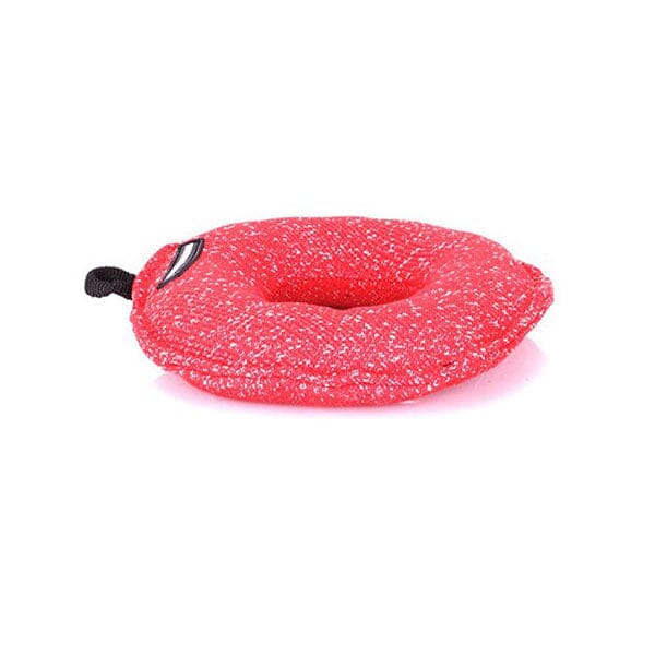 FOR DOG TRAINERS - French Linen Bagel Bite Tug in , durable Pet Training Aids for dogs