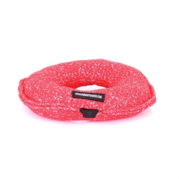 For Dog Trainers - French Linen Bagel Bite Tug Pet Training Aids For Dog Trainers 