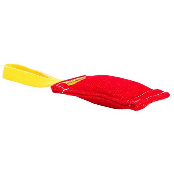 FOR DOG TRAINERS - French Linen Bite Tug With One Handle 8" x 2" in , durable for dogs