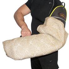 FOR DOG TRAINERS - Intermediate Jute Dog Training Sleeve (Left Arm) in , durable for dogs