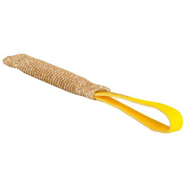FOR DOG TRAINERS - Jute Bite Tug With Loop Handle in , durable for dogs
