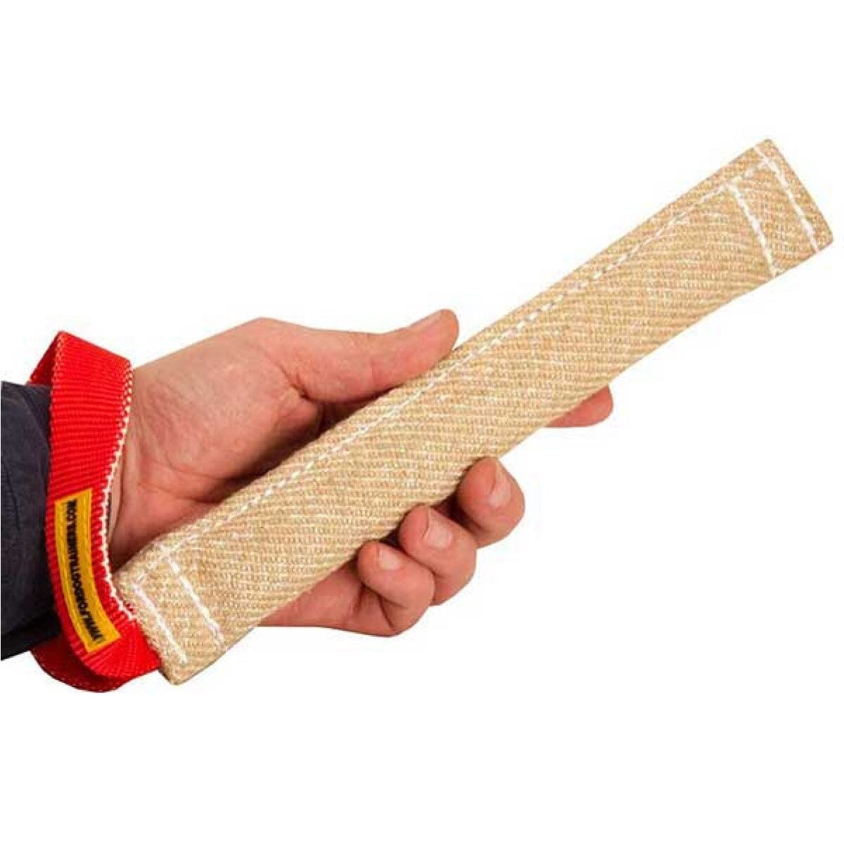 FOR DOG TRAINERS - Jute Pocket Toy with Loop Handle in , durable for dogs