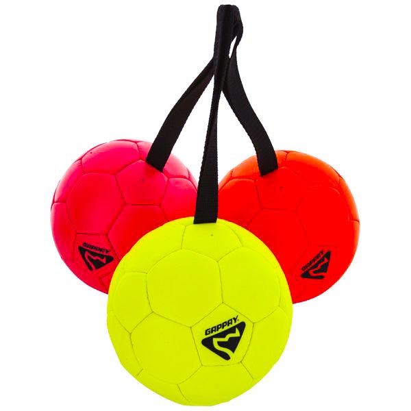 GAPPAY - Leather Soccer Ball Tug Toy - Large in , durable Dog Toys for dogs