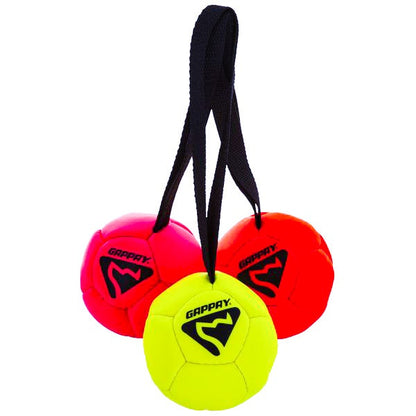 GAPPAY - Leather Soccer Ball Tug Toy With Squeaker - Small in , durable Dog Toys for dogs