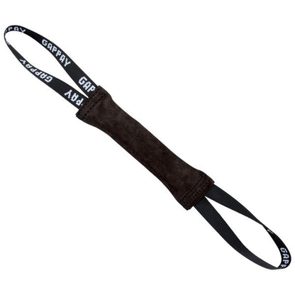 GAPPAY - Leather Tug With Two Handles in 10" x 2", durable Pet Training Aids for dogs