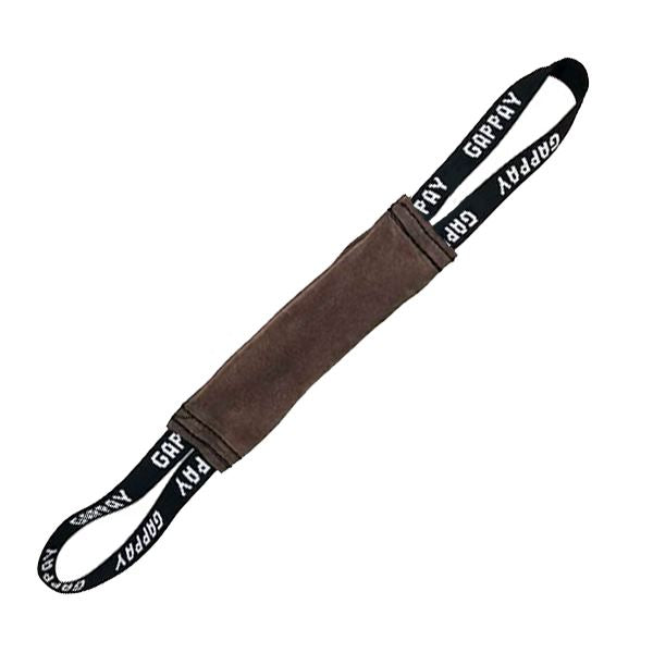 GAPPAY - Leather Tug With Two Handles in 10" x 3", durable Pet Training Aids for dogs