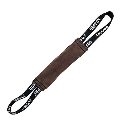 GAPPAY - Leather Tug With Two Handles in 10" x 3", durable Pet Training Aids for dogs