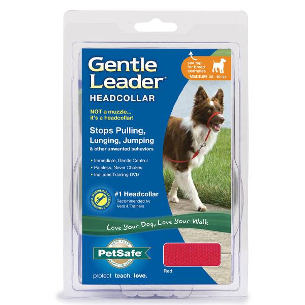 Gentle Leader Headcollar Accessories German Shepherd Shop Medium 25-60 LBS Red 