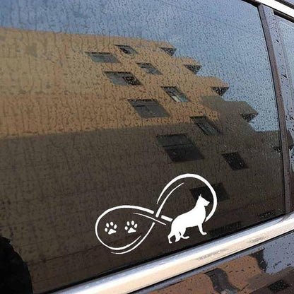 German Shepherd Infinity - Stickers in , durable Vehicle Decals for dogs