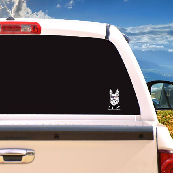 German Shepherd Merica - Sticker Stickers German Shepherd Shop 