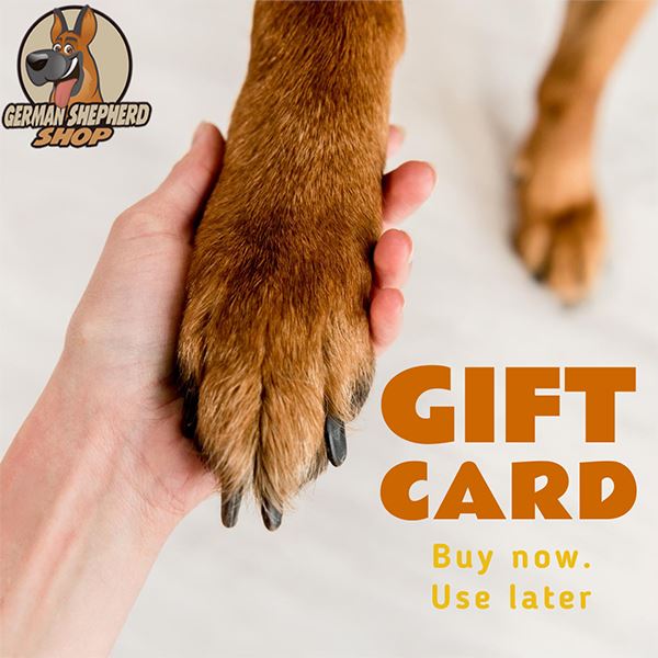 German Shepherd Shop eGift Card in $10.00, durable Gift Cards for dogs