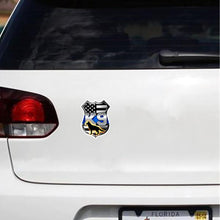 German Shepherd Thin Blue Line K9 Shield - Sticker in , durable Vehicle Decals for dogs