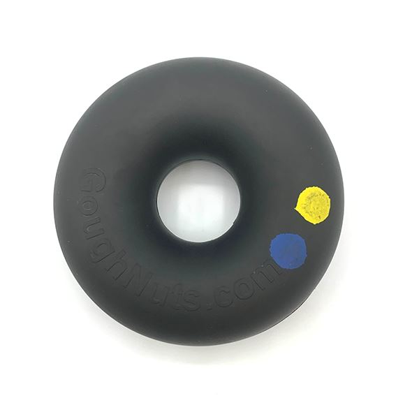 GOUGHNUTS - Virtually Indestructible Ring For Aggressive Power Chewers - Lifetime Guarantee in Medium (30Lbs-70Lbs), durable Dog Toys for dogs