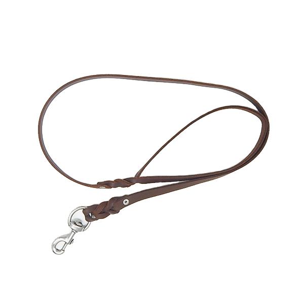 GSS - 1/2" Heavy Duty Light Weight Harness Leather Dog Leash - 4ft & 6ft (Black or Brown) Leashes German Shepherd Shop 