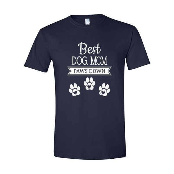 GSS - Best Dog Mom T-Shirts & Hoodie Shirts & Tops German Shepherd Shop Gildan Men's Crewneck Navy Blue S