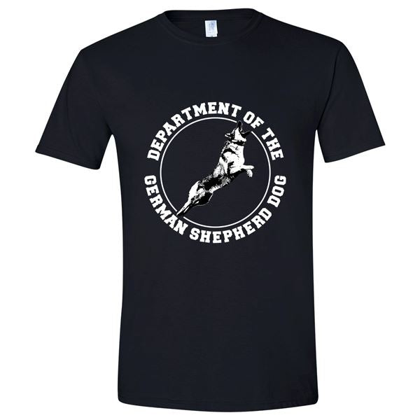 GSS - Department Of The German Shepherd T-Shirts & Hoodie Shirts & Tops German Shepherd Shop Gildan Men's Crewneck Black S