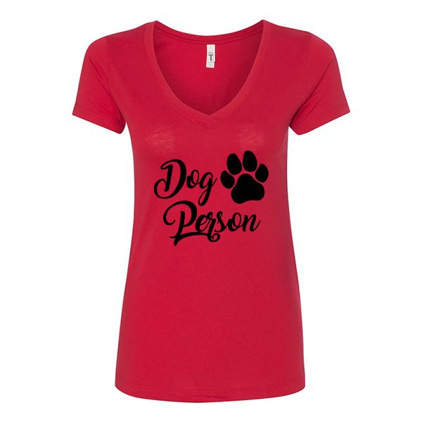 GSS - Dog Person T-Shirts & Hoodie Shirts & Tops German Shepherd Shop Next Level Woman's V-Neck Red S