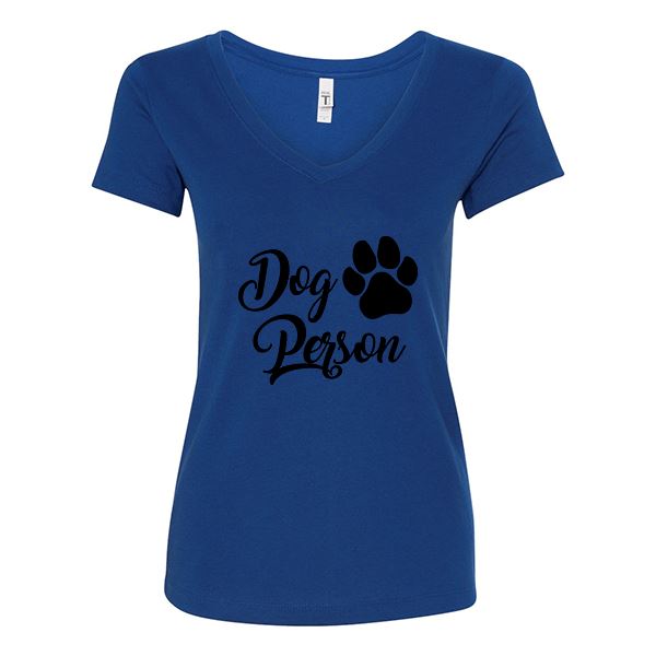 GSS - Dog Person T-Shirts & Hoodie Shirts & Tops German Shepherd Shop Next Level Woman's V-Neck Royal Blue S