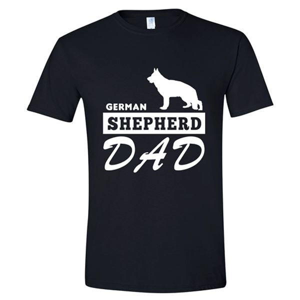 GSS - German Shepherd Dad T-Shirts & Hoodie German Shepherd Shop Gildan Men's Crewneck Black S