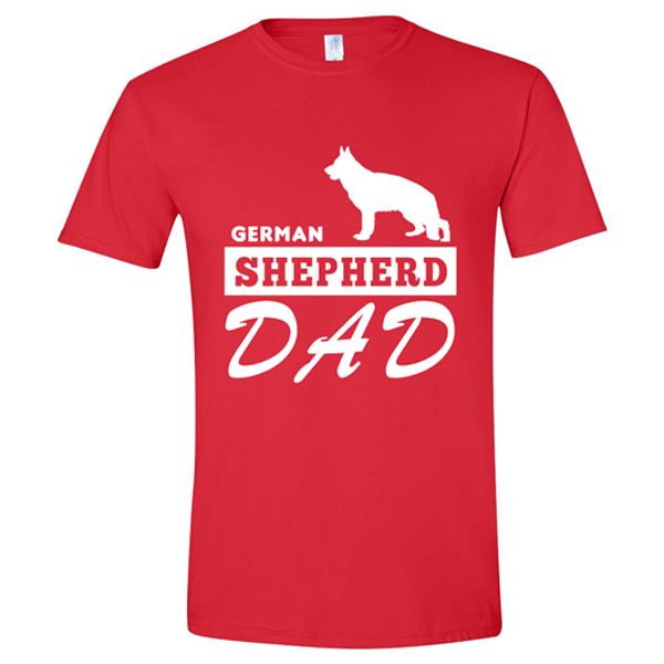 GSS - German Shepherd Dad T-Shirts & Hoodie German Shepherd Shop Gildan Men's Crewneck Red S