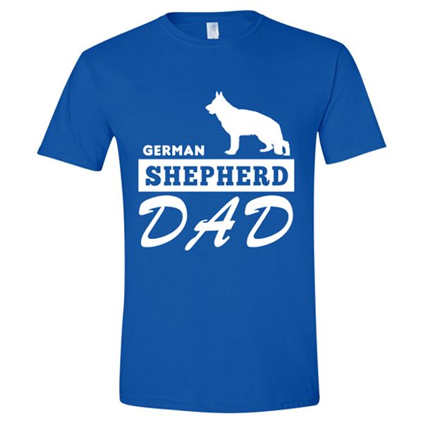 GSS - German Shepherd Dad T-Shirts & Hoodie German Shepherd Shop Gildan Men's Crewneck Royal Blue S