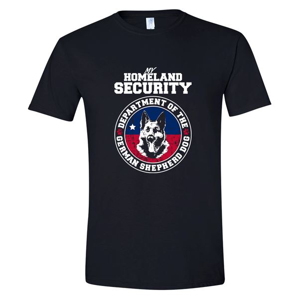 GSS - German Shepherd Homeland Security T-Shirts & Hoodie German Shepherd Shop Gildan Men's Crewneck Black S