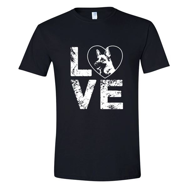 GSS - German Shepherd Love T-Shirts & Hoodie German Shepherd Shop Gildan Men's Crewneck Black S