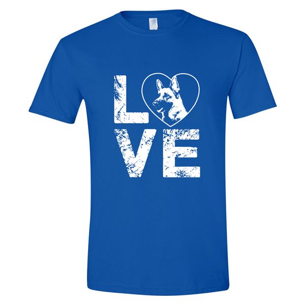 GSS - German Shepherd Love T-Shirts & Hoodie German Shepherd Shop Gildan Men's Crewneck Royal Blue S