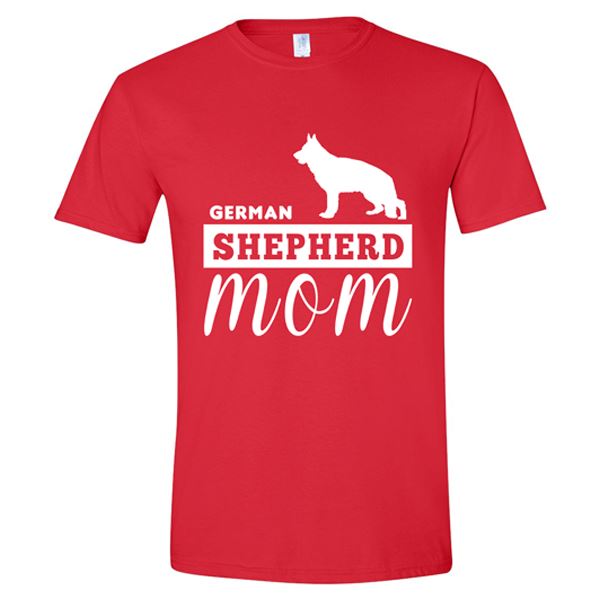 GSS - German Shepherd Mom T-Shirts & Hoodie German Shepherd Shop Gildan Men's Crewneck Red S