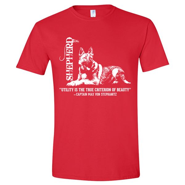 GSS - German Shepherd Utility T-Shirts & Hoodie German Shepherd Shop Gildan Men's Crewneck Red S