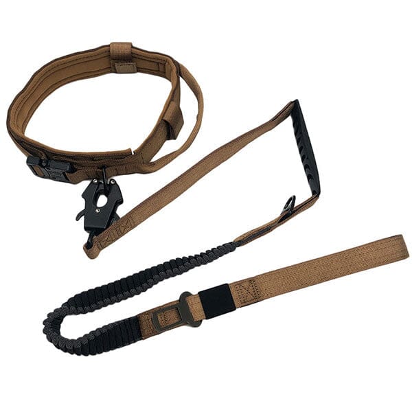 GSS - Heavy Duty Multi-Functional Tactical Bungee Dog Leash & Seatbelt Pet Leashes German Shepherd Shop 