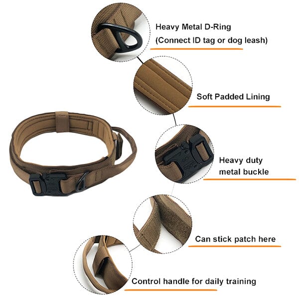 GSS - Heavy Duty Tactical Dog Collar in , durable Pet Collars & Harnesses for dogs