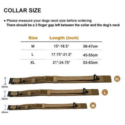 GSS - Heavy Duty Tactical Dog Collar in , durable Pet Collars & Harnesses for dogs