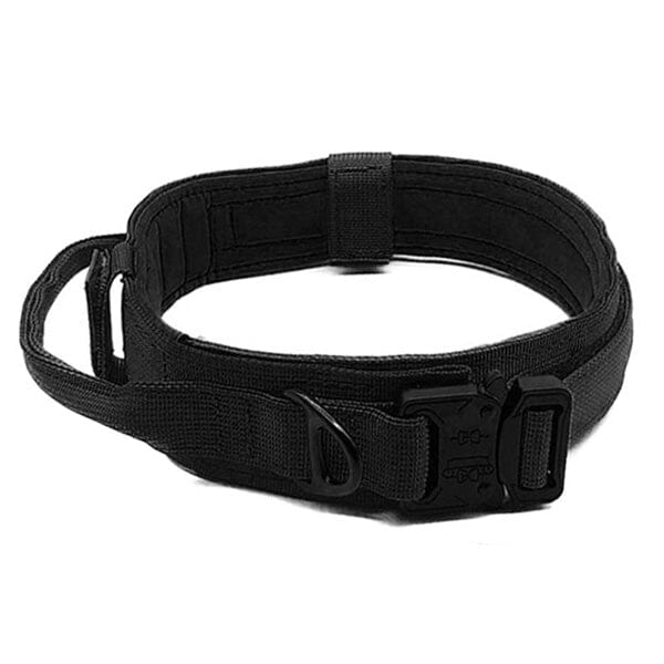 GSS - Heavy Duty Tactical Dog Collar in Black, durable Pet Collars & Harnesses for dogs