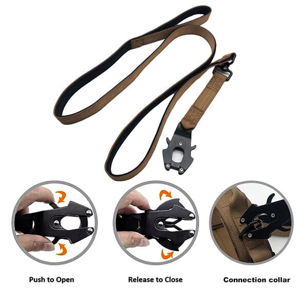 GSS - Heavy Duty Tactical Dog Leash Pet Leashes German Shepherd Shop 