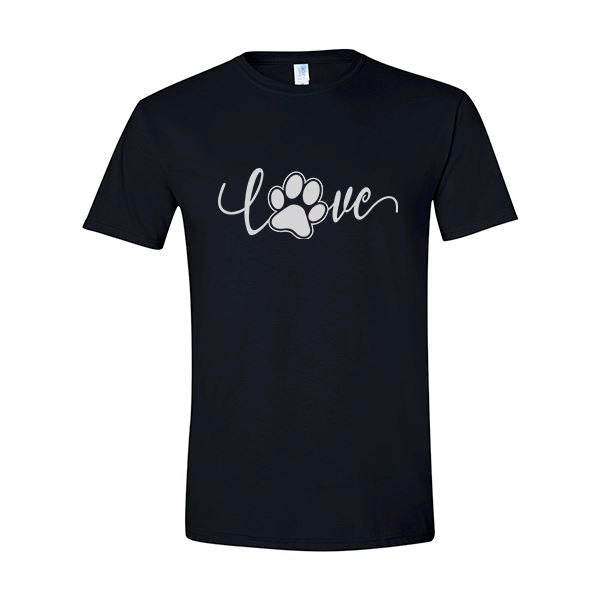 GSS - Love Paw T-Shirts & Hoodie Shirts & Tops German Shepherd Shop Gildan Men's Crewneck Black S