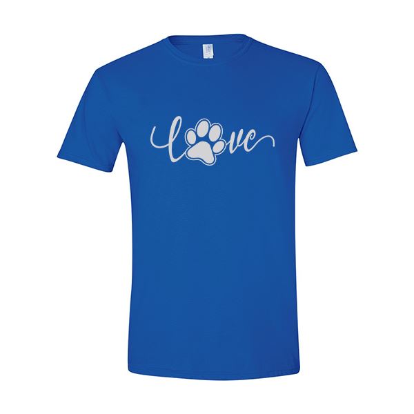 GSS - Love Paw T-Shirts & Hoodie Shirts & Tops German Shepherd Shop Gildan Men's Crewneck Royal Blue S