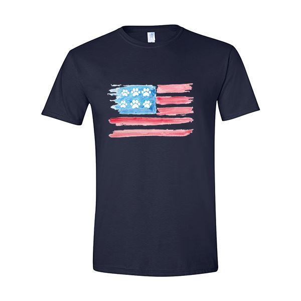 GSS - United Paws Of America T-Shirts & Hoodie Shirts & Tops German Shepherd Shop Gildan Men's Crewneck Navy Blue S