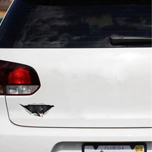 Happy German Shepherd Peeking Out - Sticker in , durable Vehicle Decals for dogs