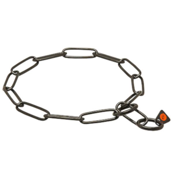 HERM SPRENGER - Black Stainless Steel Long Link Fur Saver 3mm in 20-in x 3mm, durable Pet Collars & Harnesses for dogs