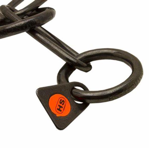 HERM SPRENGER - Black Stainless Steel Long Link Fur Saver 3mm in , durable Pet Collars & Harnesses for dogs