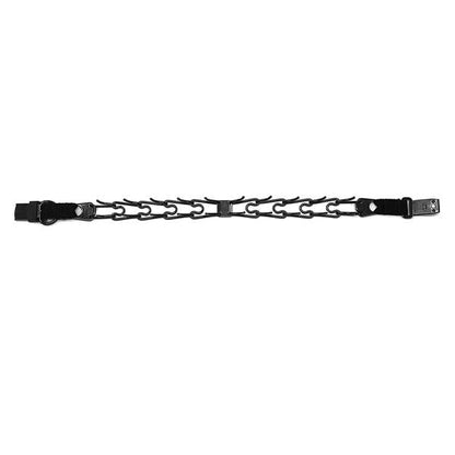 HERM SPRENGER - Black Stainless Steel ULTRA-PLUS Training Collar with Center-Plate and ClicLock Quick-Release Buckle in , durable Pet Collars & Harnesses for dogs