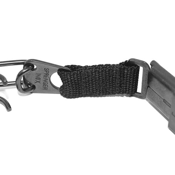 HERM SPRENGER - Black Stainless Steel ULTRA-PLUS Training Collar with Center-Plate and ClicLock Quick-Release Buckle in , durable Pet Collars & Harnesses for dogs